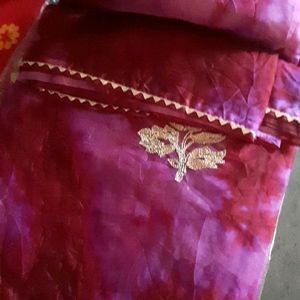 New Thread Work Soft Orgenza Saree