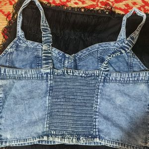 Skirt With Denim Top For Sale