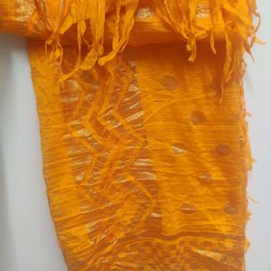 New Silk Blend Mustard Dupatta