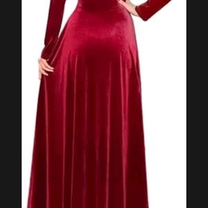 Red Velvet Gown