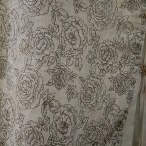 Olive-Roses Printed Kurta