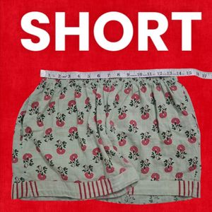 🌺Flower Pertten Design Short Cotton XL