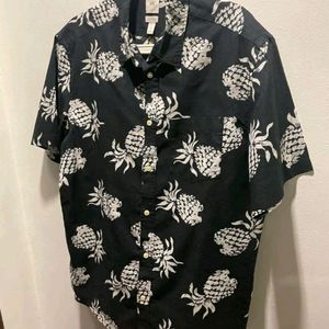 H&M black Floral Print Shirt