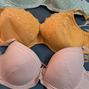 Combo Of  Five  Imported Fabric Bra  Hnm