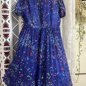 Printed Flaired Dress