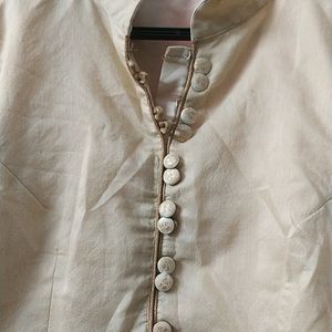 CREAM KURTA