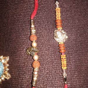 5 Gold Nd Silver Plated Rakhi Which Never Used