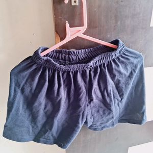 Solid Women Blue Regular Shorts