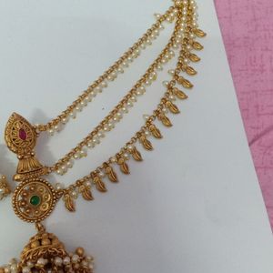 Bahubali Earings With Additional Champaswaralu