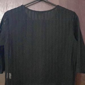 Black Net Crop Top Size 20 To 34 Easily Wesr