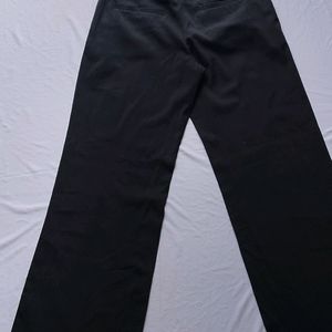 Black Flarer Highwaist Pant For Women