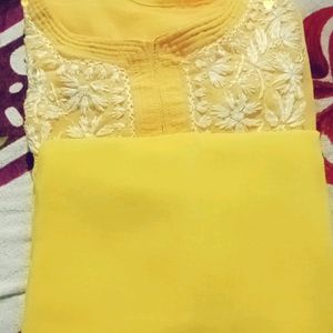 Fancy Yellow 💛  Kurti