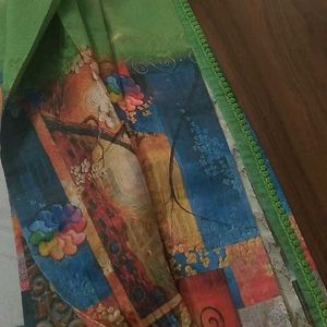 Pure Tissue Jute Kalamkari Saree