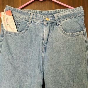 Wide Leg Denim Jeans