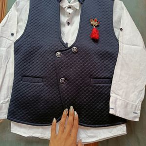 Party Wear Waist Coat And Shirt