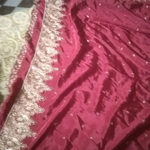 Marun Party Wear Saree