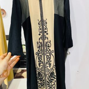 Combo Kurta Leggings - Black & Cream