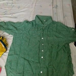 Girls Shirt Sale Green Check