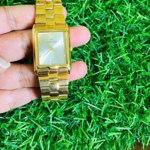 TITAN Golden Watch