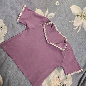 Pinterest Purple Crop Top