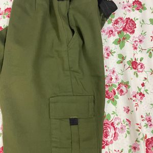 Army Green (olive) Cargo With Side Pockets