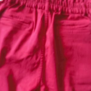 mom fit jeans, maroon colour, good condition