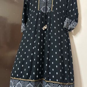 Black Anarkali Suit Set