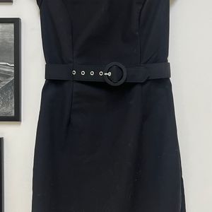 Black Mango Formal Wear Shift Dress