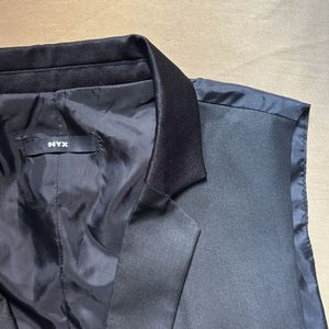 Black Formal Waist Coat For Men. Size-S/38