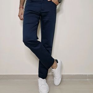 Kaulin 1027 Men's Double Cloth Knitted Blue Pant