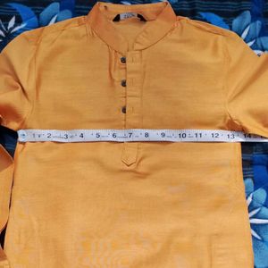 Like New Mustard Yellow Kurta Set For Boys