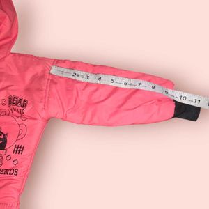 Jacket With Hoodie For Cute Baby Girl (Dark Pink)