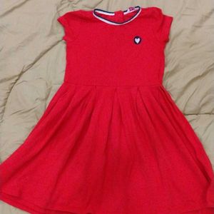 Red Cotton Frock