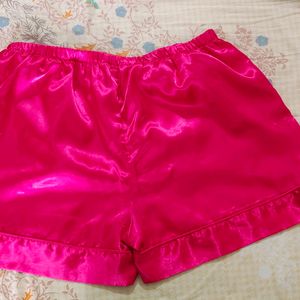 Lounge Wear Satin Shorts