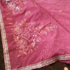 🥰Never Worn Embroidery Work Saree🥰