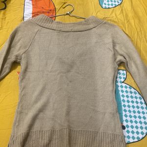 Combo Sweater Top With Hood