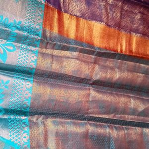 Multi-coloured Silk Saree