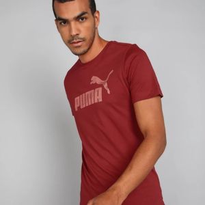 Puma Red Typographic Tshirt Men