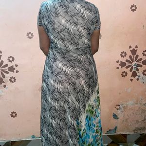 Classy One Piece Printed Long Dress/Gown For Women