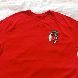 Red Oversized Tshirt