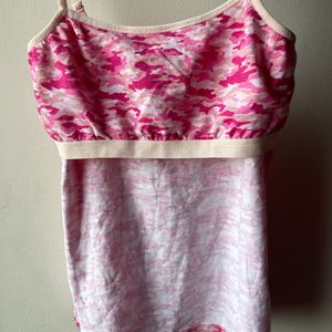 Women’s Pink Slip/Spaghetti/Camisole with Bra