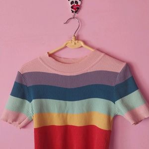 Multi colour crop top