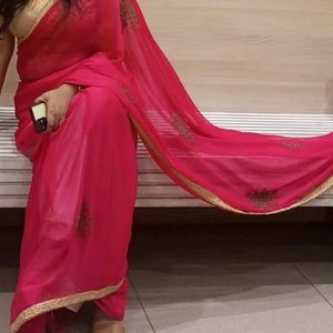 Gulabi Saree