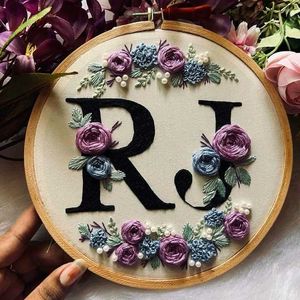 Couple Initial Letter Hoop