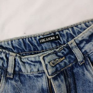 FREAKINS Blue Boyfriend Jeans