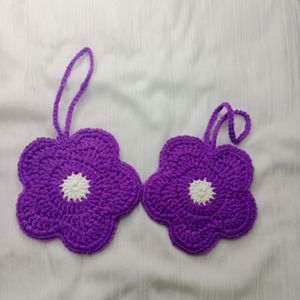 Combo -Crochet Flower Bag Charm