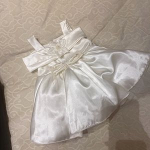 3-9 Months Baby Girl Satin Frock