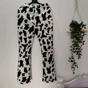 Cowprint trouser