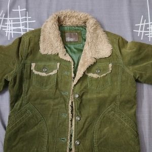 Olive Green Winter Jacket For Women