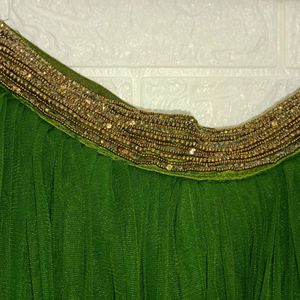 Olive Green Lehenga Choli Set